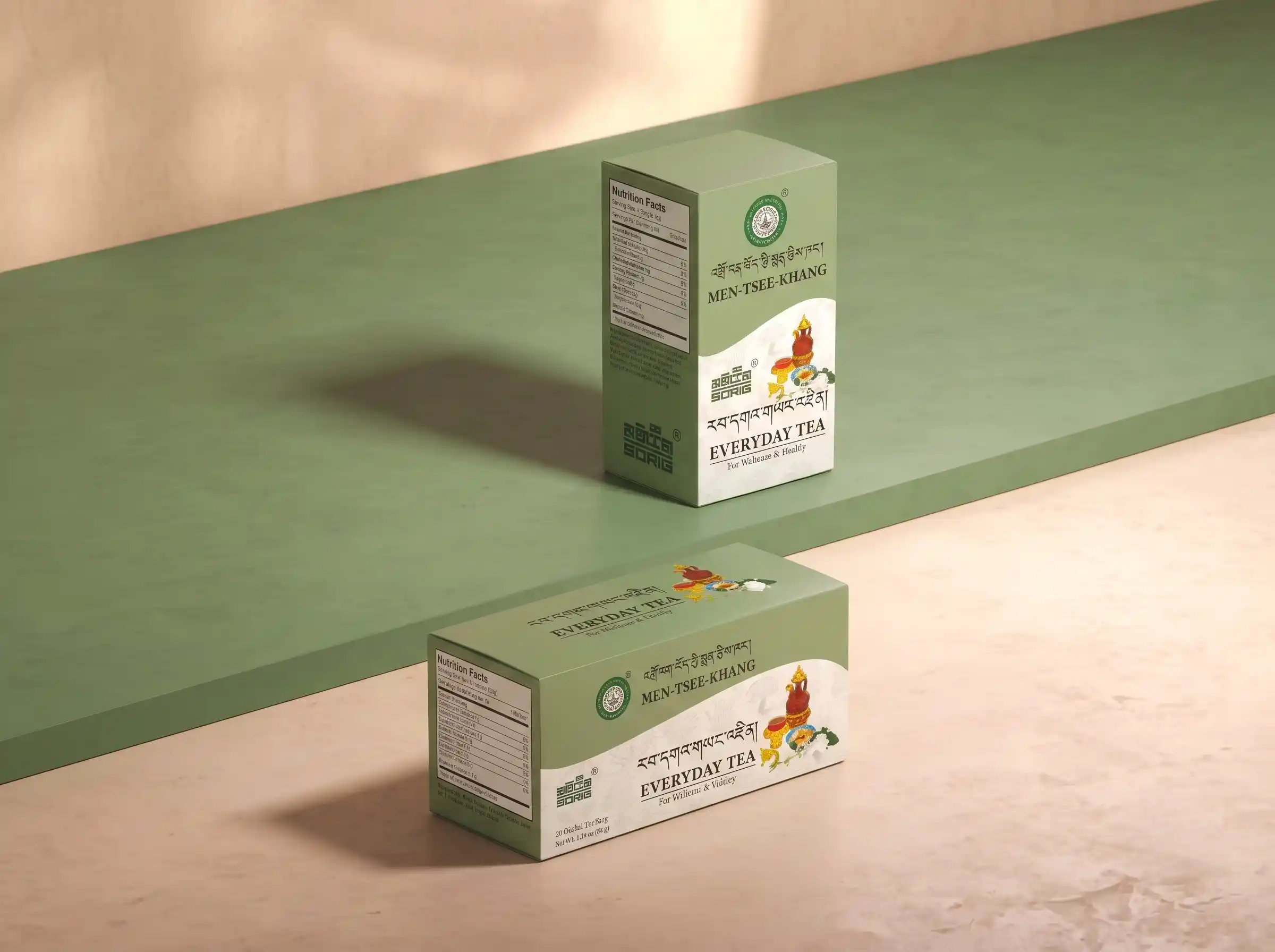 Men Tsee Khang Everyday Tea packaging with natural botanicals