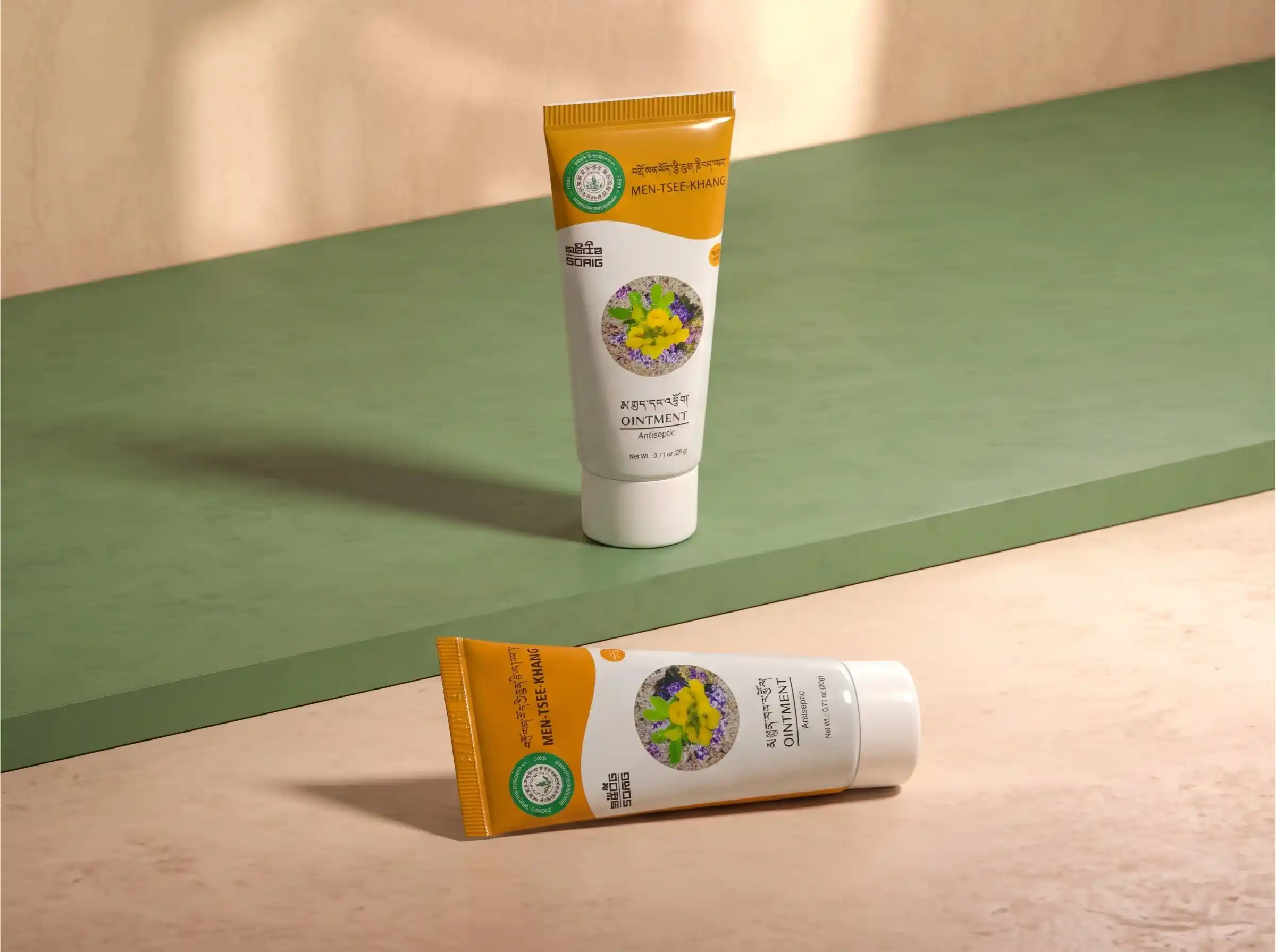 Men Tsee Khang Sorig Antiseptic Ointment tube