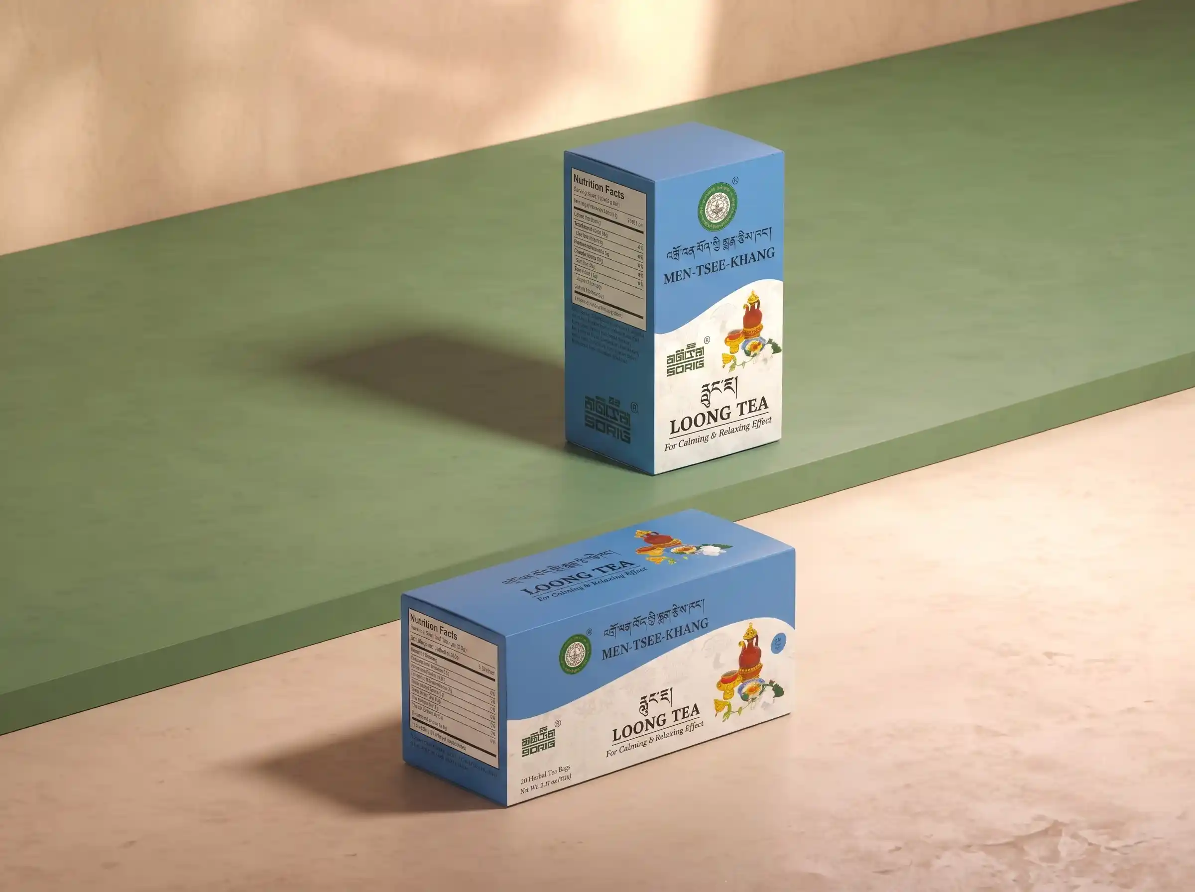 Men Tsee Khang Sorig Loong Tea packaging