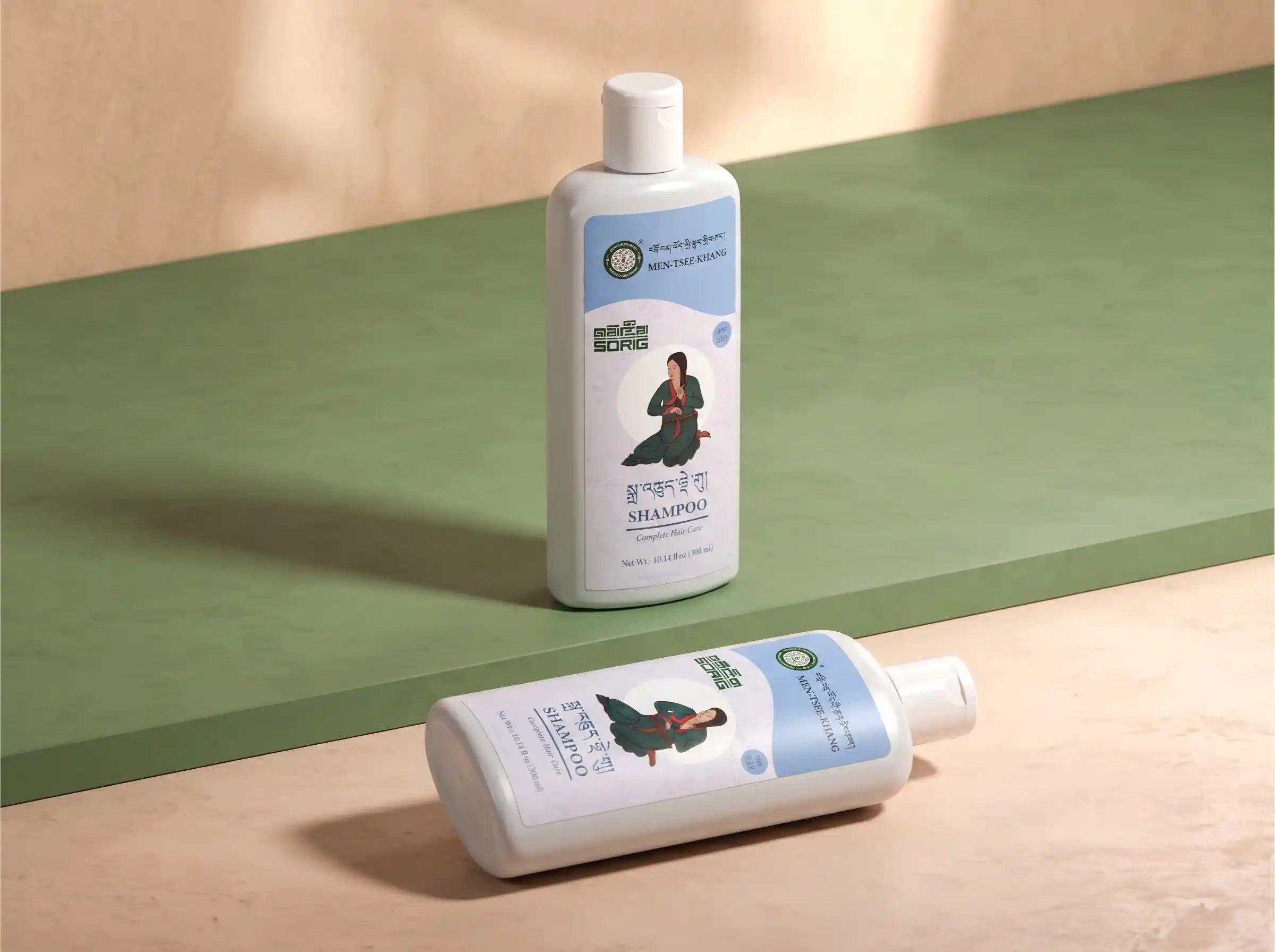 Men Tsee Khang Sorig Shampoo bottle
