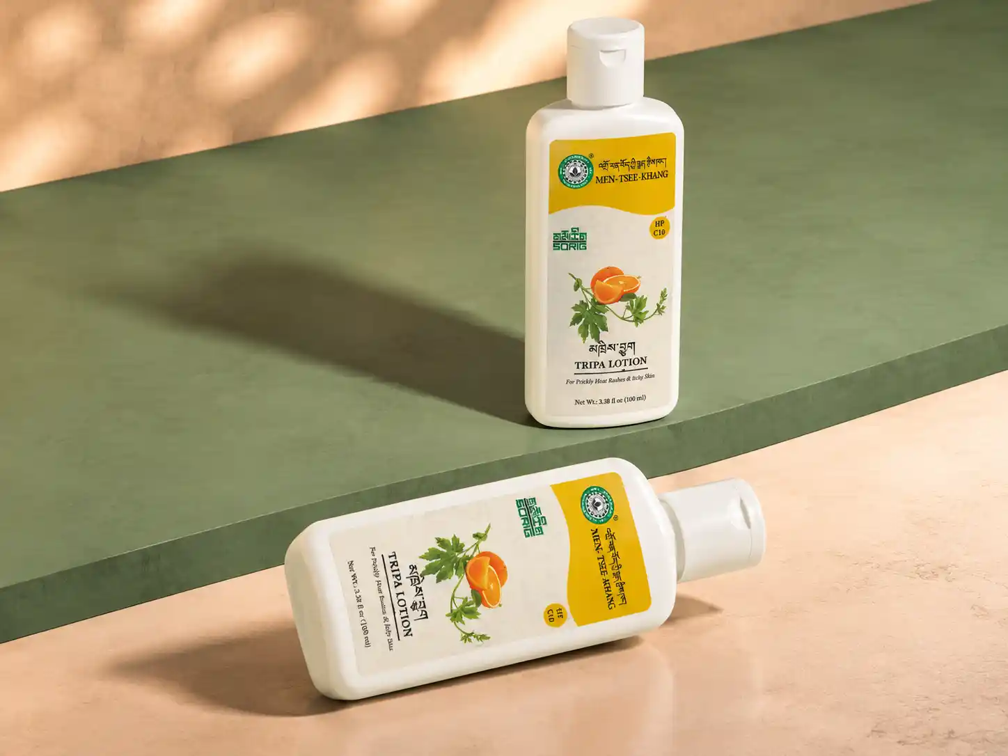 Men Tsee Khang Tripa Lotion bottle