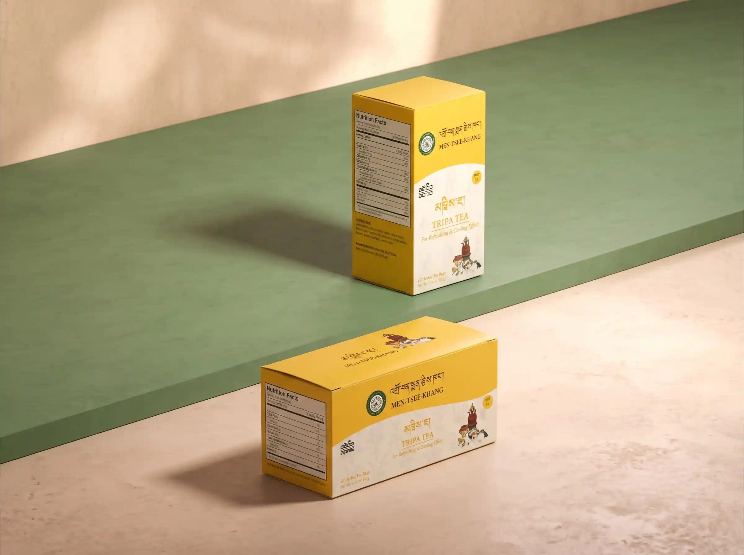 Men Tsee Khang Tripa Tea packaging
