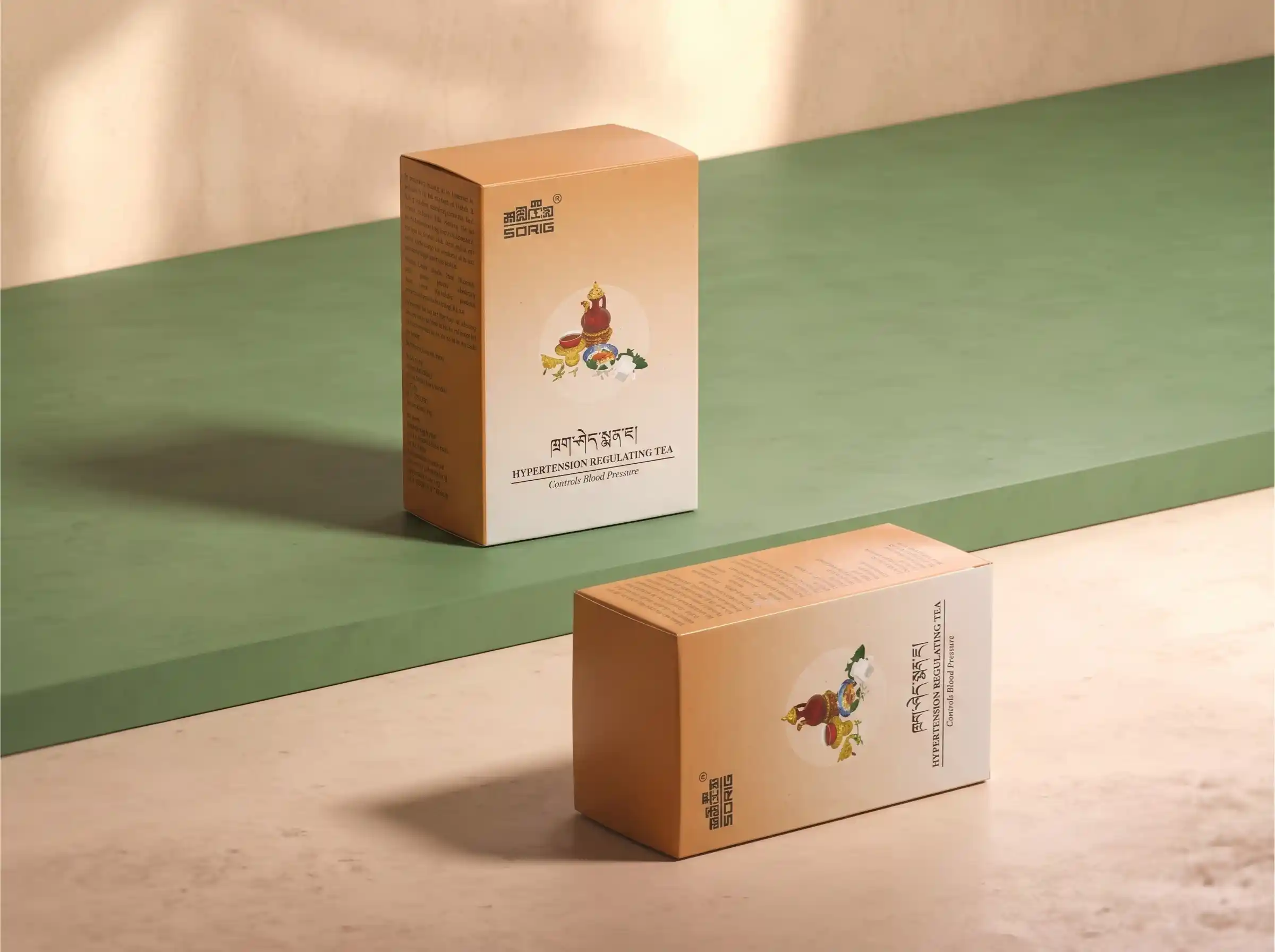 Sorig Hypertension Regulating Tea packaging